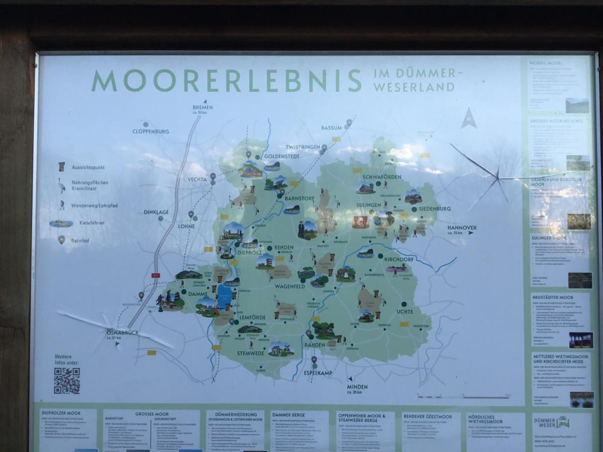 Kranich-Holzferienhaus 'Kleine Auszeit' Rehden Kültér fotó